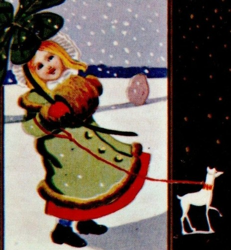 Christmas greetings post card - post,