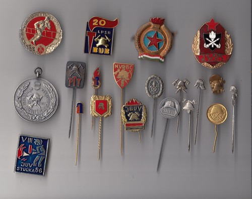Fire brigade badges - fire,