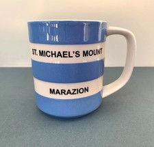 RARE T.G. Green Cornishware Church Gresley St. Michael's Mount Marazion 10oz Mug