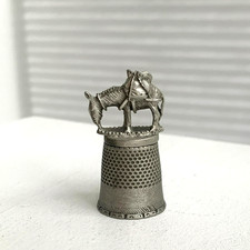 Vintage Pewter Donkey or Horse
