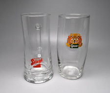 Beautiful Gosser and Stiegl  Beer Glasses  Austria