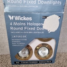 4 Mains Halogen Round Fixed