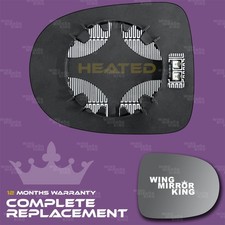 Renault Clio Right Driver wing mirror glass 2009-2012 door side Heated