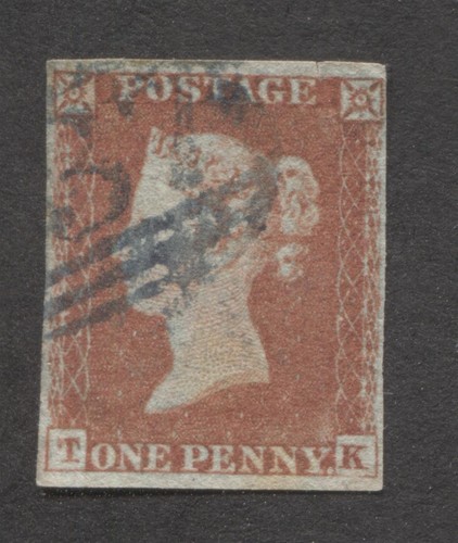 1841 sg8 penny red tk - gb,
