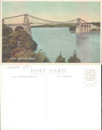 Menai suspension bridge - suspension,