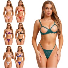 UK Womens See-Through Lace