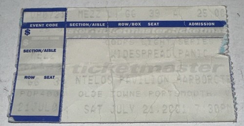 Widespread panic wsp - wsp, ticket