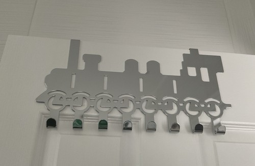 Metal train wall hook rack - wall,