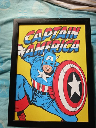 Marvel captain america framed - america,