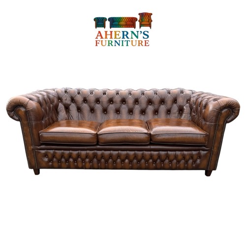 Vintage golden brown leather - golden,