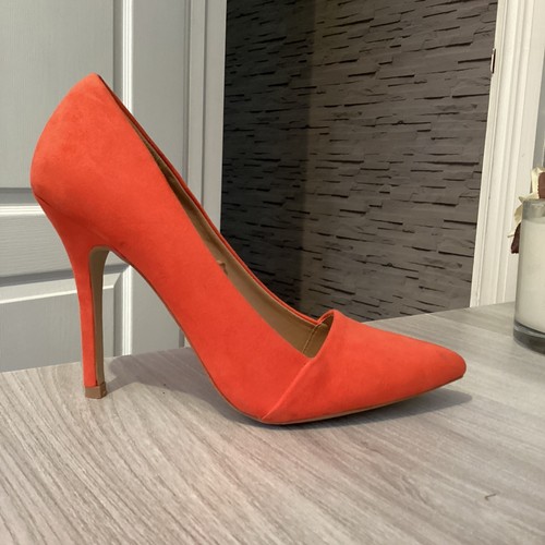 Fiore orange faux suede - fiore,