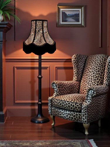 Lynx animal print table