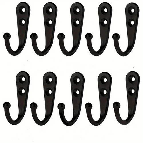 10x coat hooks vintage wall - 10x,