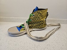 Converse Shoe Inspired Sling Bag Canvas Quirky Funky Unique Bag 