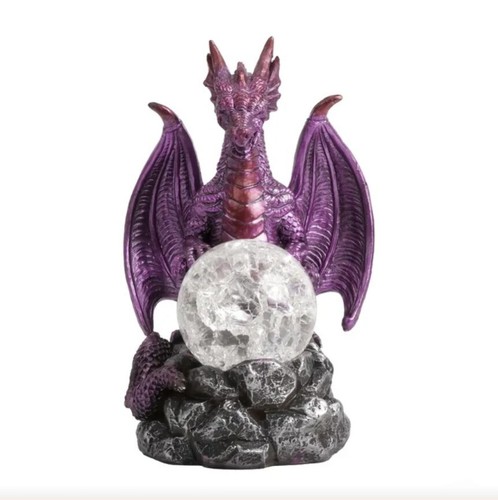Purple dragon crystal ball - dragon,,