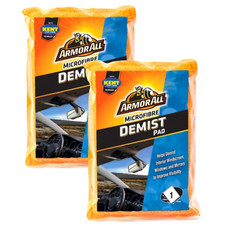 2 x Car Demister Microfibre Absorbent Windscreen Pad Sponge Mirror Glass Window