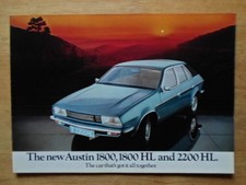 AUSTIN 1800 / 2200 18-22 Series orig 1975 Sales Brochure - BL Princess interest