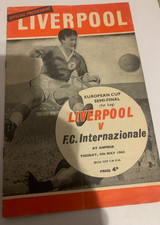 LIVERPOOL V INTER MILAN 1964/65 EUROPEAN CUP SEMI FINAL PROGRAMME