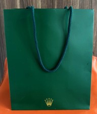 Rolex Watch Paper Bag Green