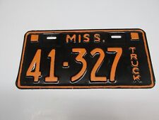 1934 MISSISSIPPI TRUCK LICENSE