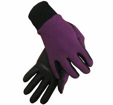 Ryda Ladies Winter Leather Horse Riding Gloves Fleece Backed
