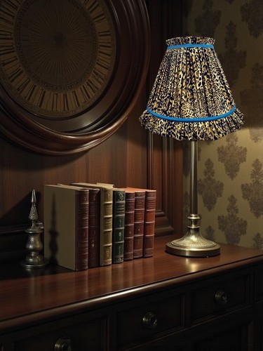 Leopard print pleated - , table