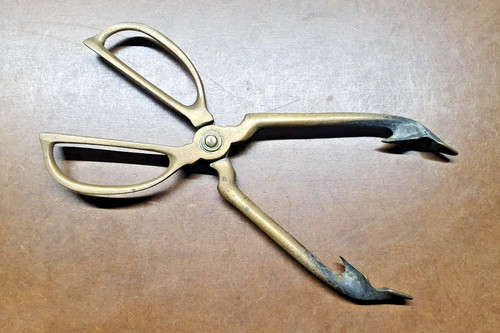 Vintage solid brass fireside - brass,