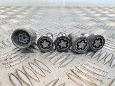 AUDI A3 8P7 CABRIO 2008 LOCKING WHEEL NUT BOLT & KEY SET #1D