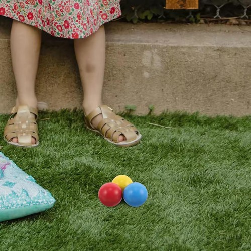 3pcs wooden bocce - wooden, balls