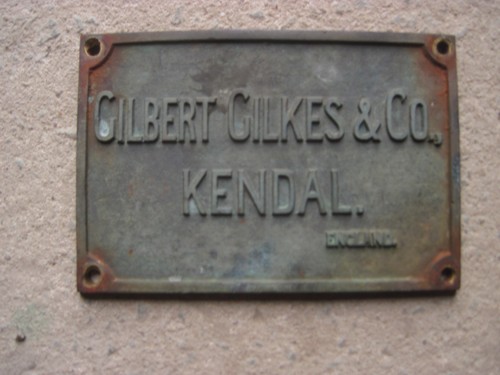 Cast brass name plate - sign, not