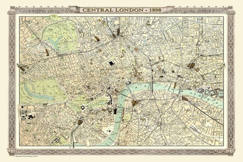 Old map central london - ,