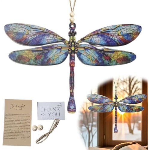 Dragonfly decor sun catcher - decor,
