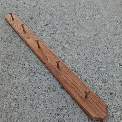 Vintage wooden peg rack - vintage,