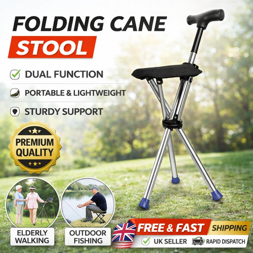 Folding portable walking stick - portable,