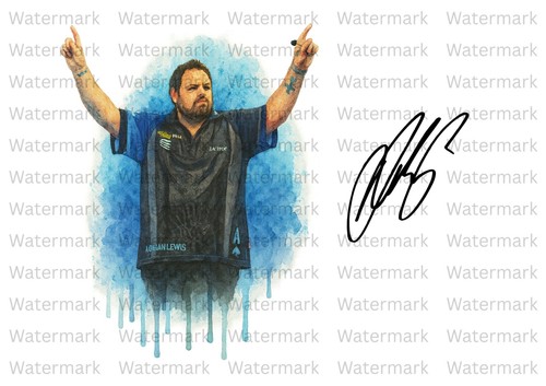 Adrian lewis darts signed - lewis,