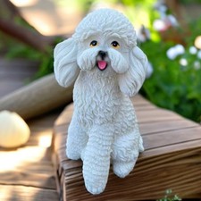 Whimsical Resin Teddy Dog