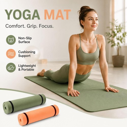 Yoga mat 8mm thick gym - yoga, 7-8mm