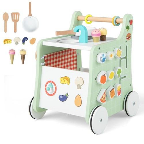 Wooden baby walker - 6-in-1,