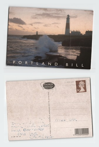 Vintage postcard portland bill - vintage,