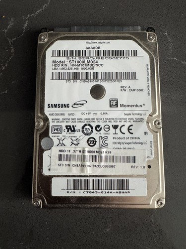 1tb samsung sata laptop - 1tb, 2.5"