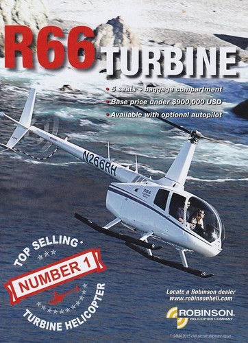 2016 robinson r66 turbine - r66,