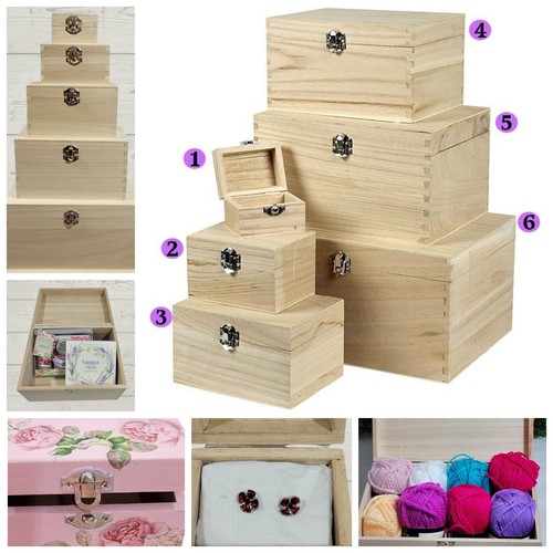 Plain gift boxes wooden - plain,