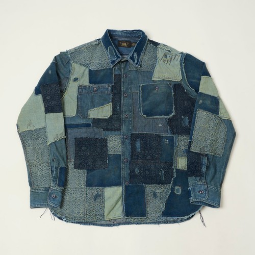 Rrl double patchwork indigo - rrl,