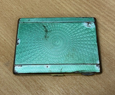 Vintage Cigerette Case - Guilloche Enamel - Worn But Lovely