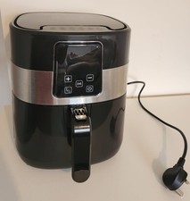 Black Digital Air Fryer Touchscreen Display Oil Free Healhty Frying Chips