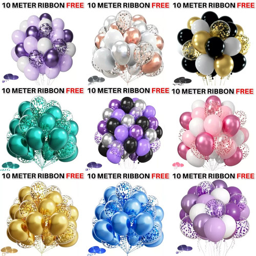 100 latex plain baloon - plain,