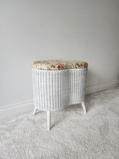 Lloyd Loom Lusty Rattan Wicker Basket Stool Ottoman Storage Shabby Chic 