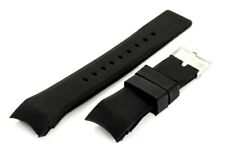 22mm Divers Curved Lugs Silicon Rubber Watch Strap stainless steel tang buckle
