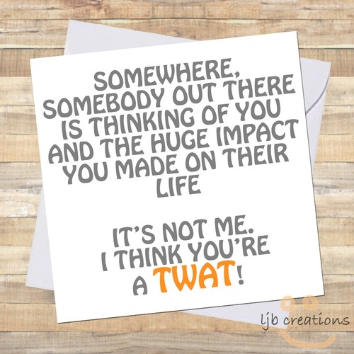 Funny birthday card - funny,