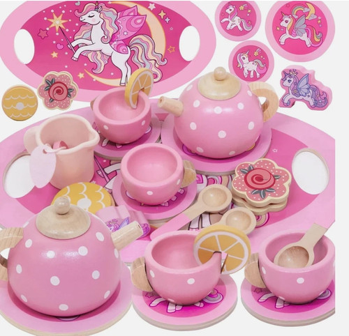 Unicorn wooden tea - wooden,